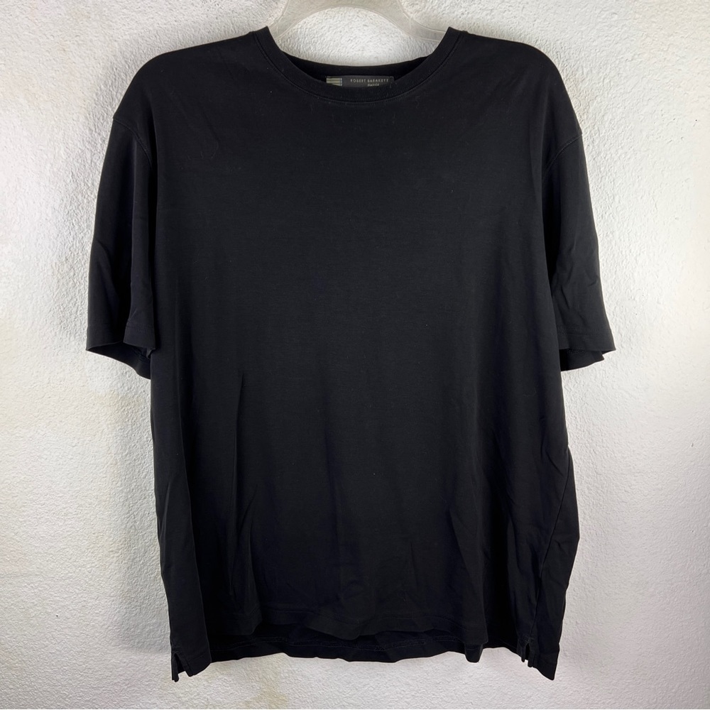 ROBERT BARAKETT MONTREAL Black 100% Pima Cotton tee. Size XXL. Short Sleeves